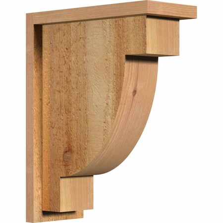 Ekena Millwork Alpine Rough Sawn Corbel w/Backplate, Western Red Cedar, 6"W x 14"D x 18"H COR06X14X18ALP01RWR